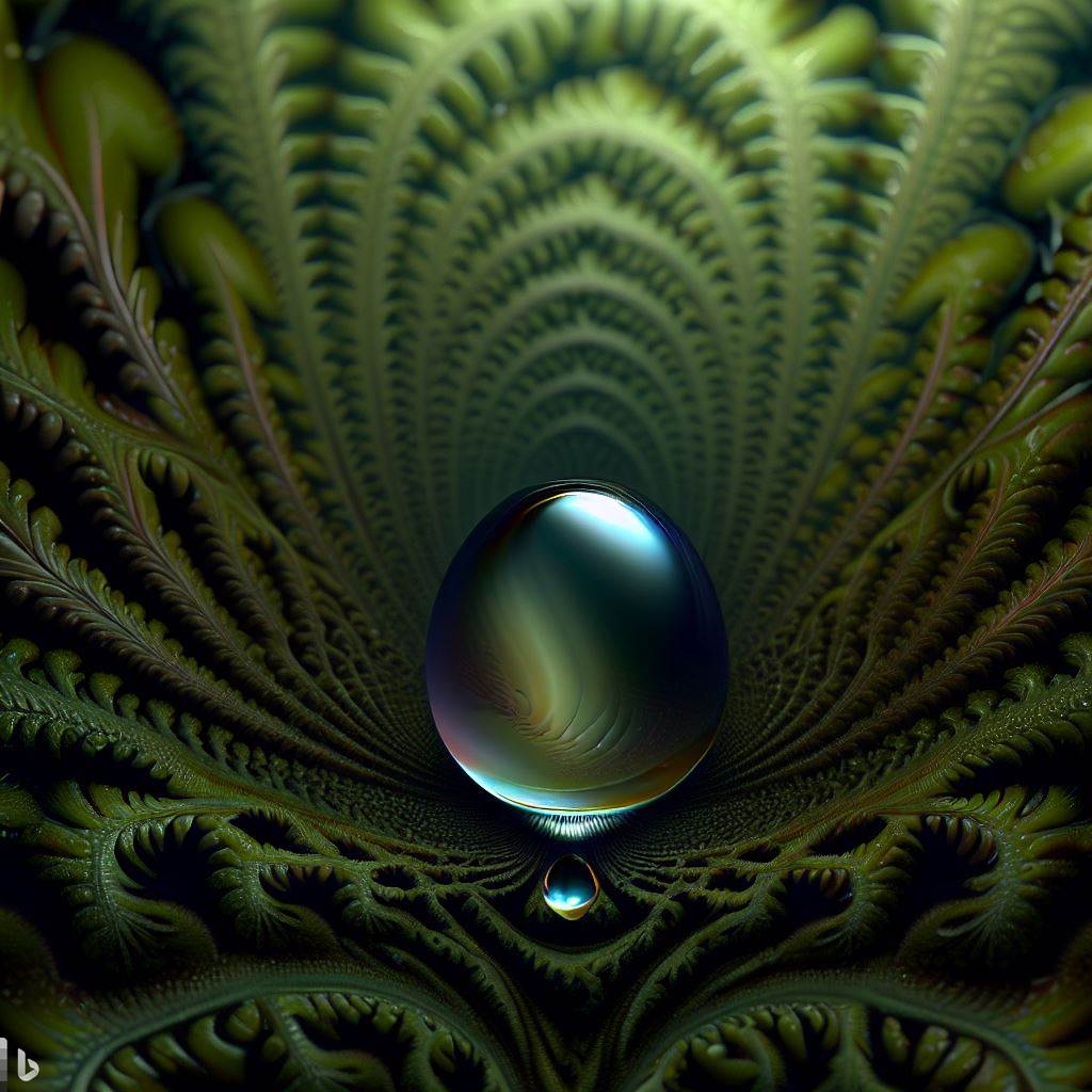 a raindrop centred in a fractal rainforest.jpg